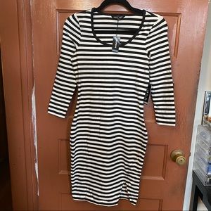 NWT Express mid sleeve midi dress - size XS